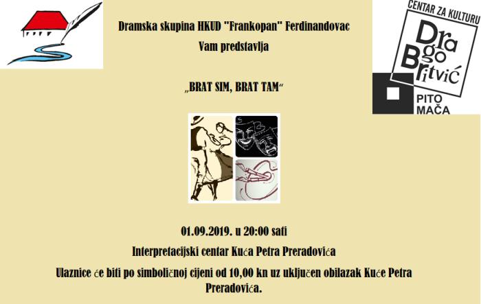 Predstava "Brat sim, brat tam"